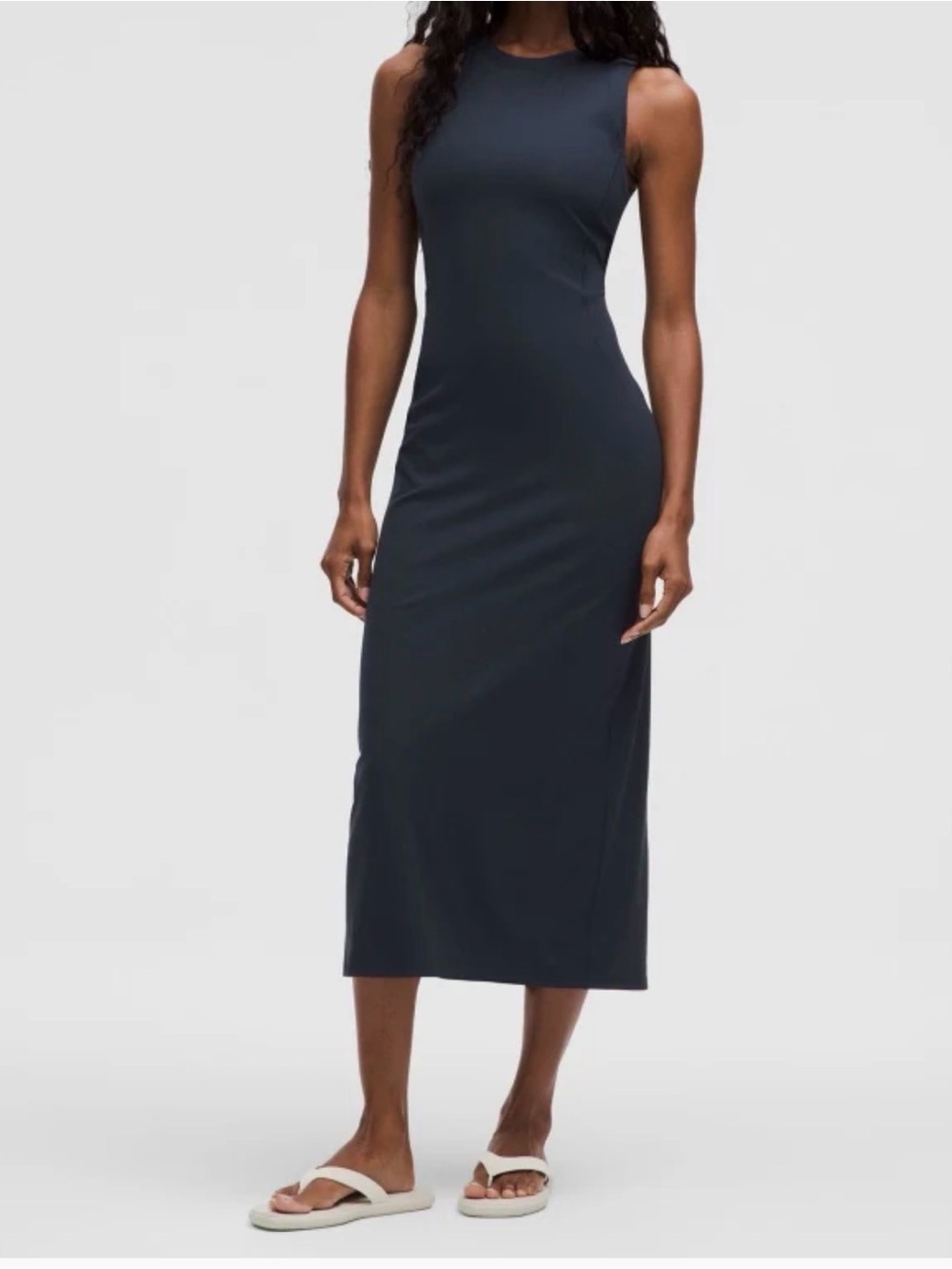 Lululemon All Aligned Ribbed Sleeveless Navy Dress Size 6